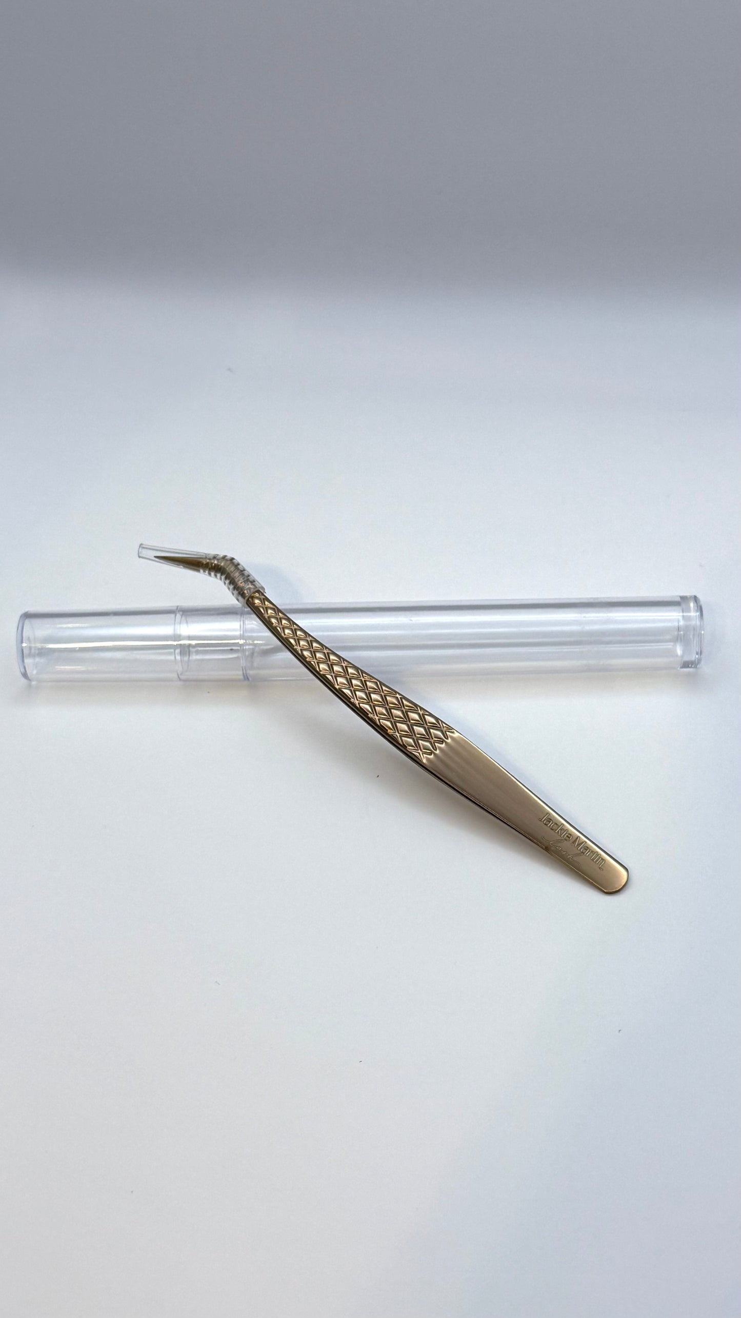 Fiber tip tweezer model 1 Rose Gold