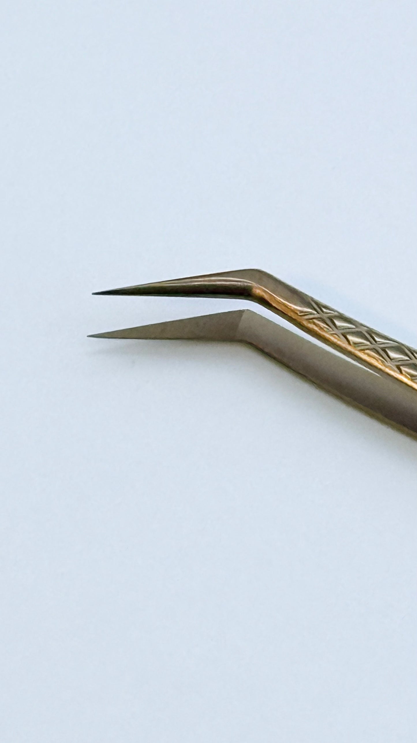 Fiber tip tweezer model 1 Rose Gold