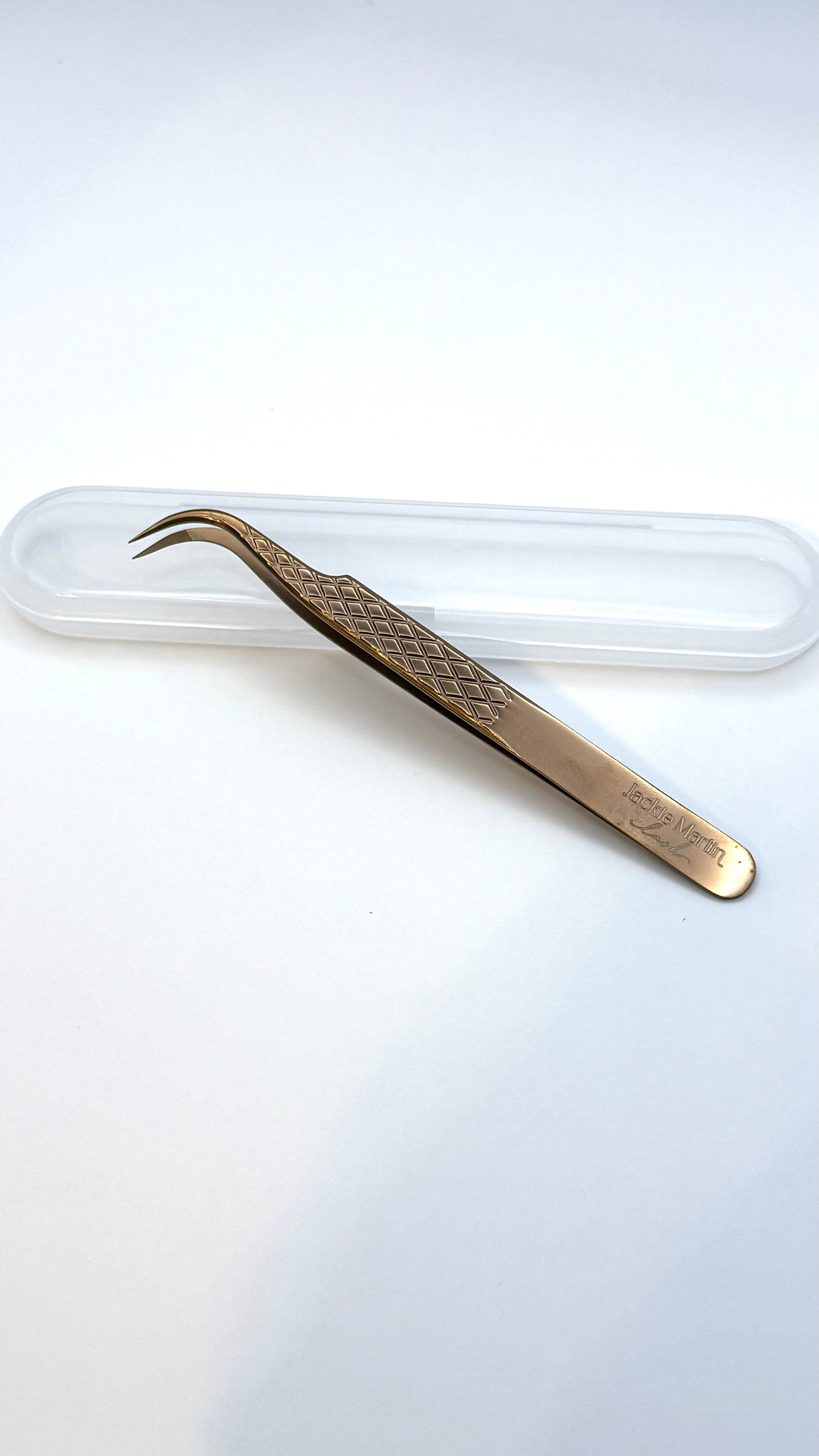 Fiber tip tweezer model 3 Rose Gold
