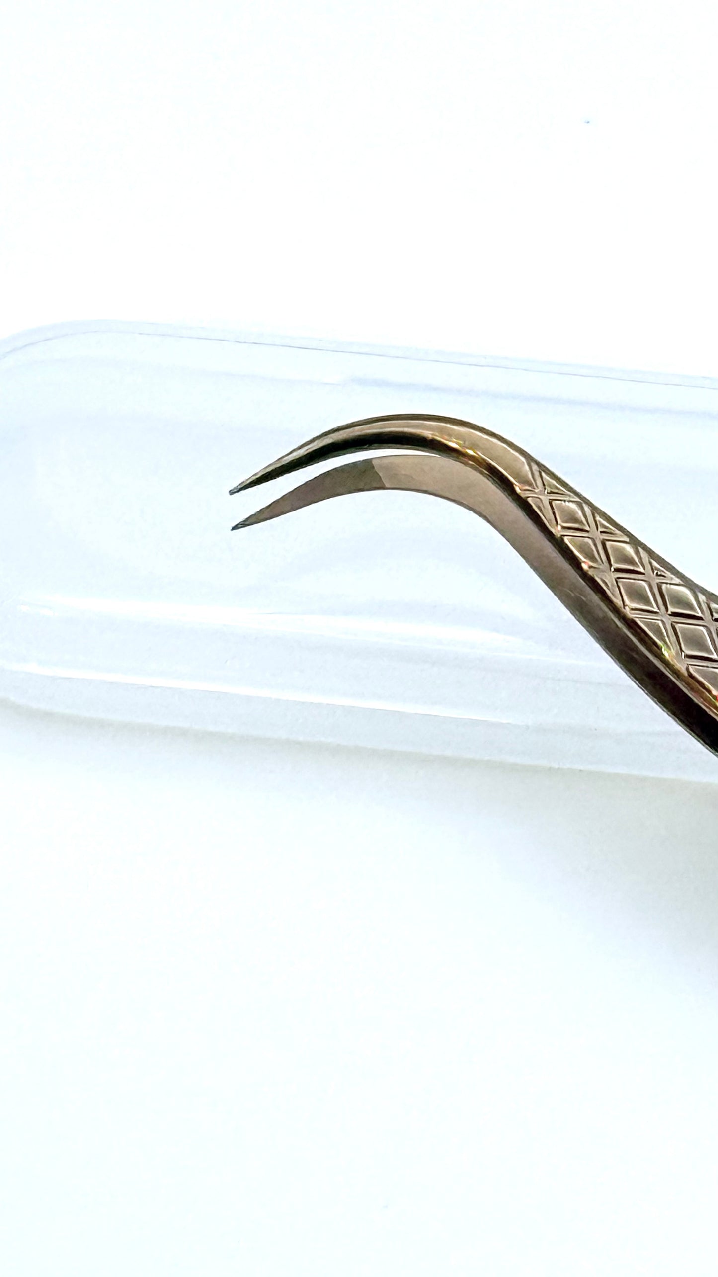 Fiber tip tweezer model 3 Rose Gold